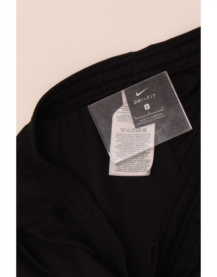 Мужские спортивные шорты Nike Dri Fit, большие черные, полиэстер