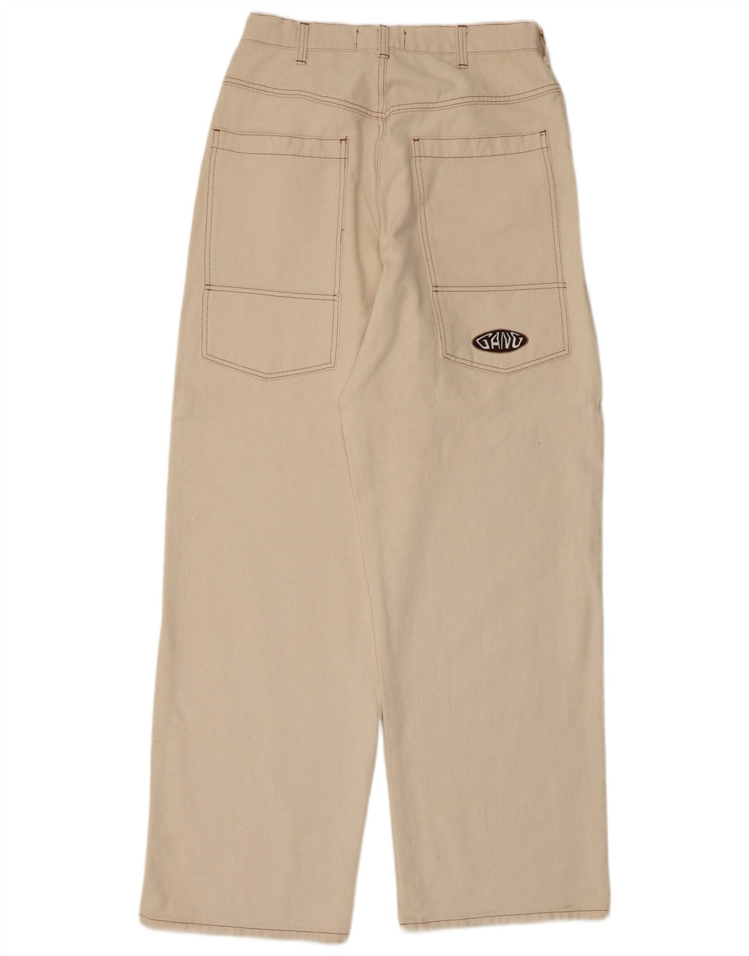 Мужские повседневные широкие брюки GANG XL W32 L33, белый хлопок