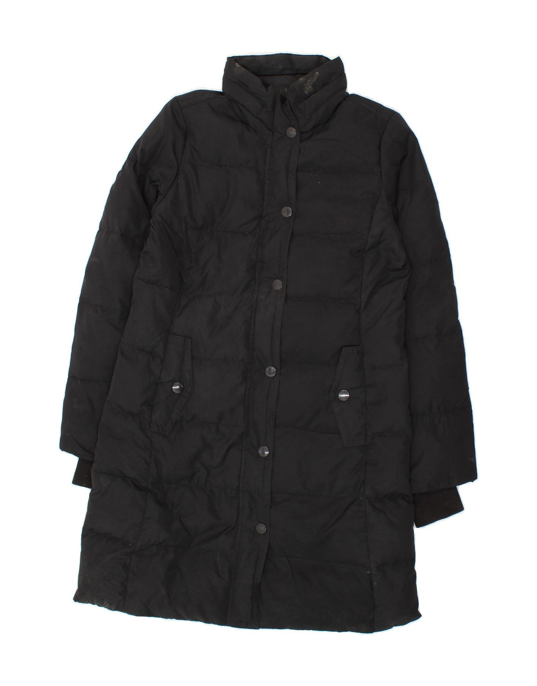 J. CREW Womens Padded Coat UK 10 Small Black Polyester Vintage J. Crew and Second-Hand J. Crew from Messina Hembry 