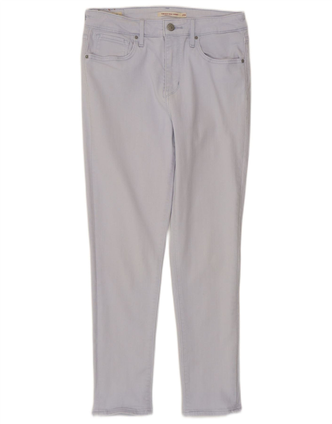 Женские джинсы скинни LEVI'S 721 с высокой посадкой W29 L25 Синие, хлопок