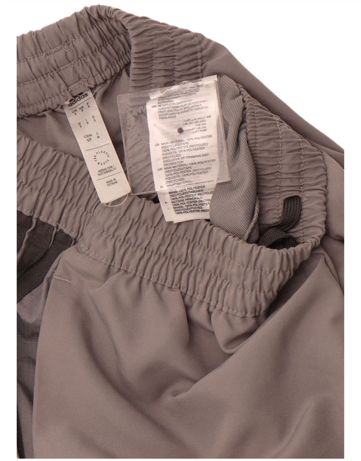 Женские спортивные брюки ADIDAS Джоггеры UK 10, маленькие серые, полиэстер