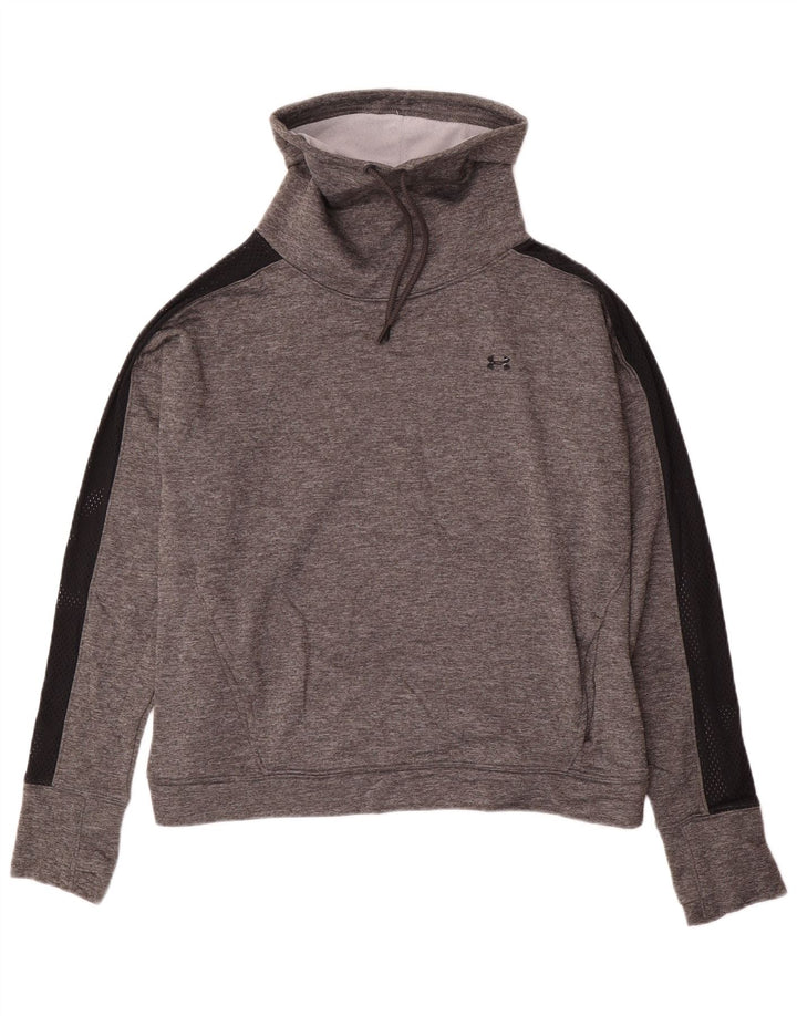 Женский джемпер свободного кроя Under Armour, большой серый полиэстер, Великобритания 16