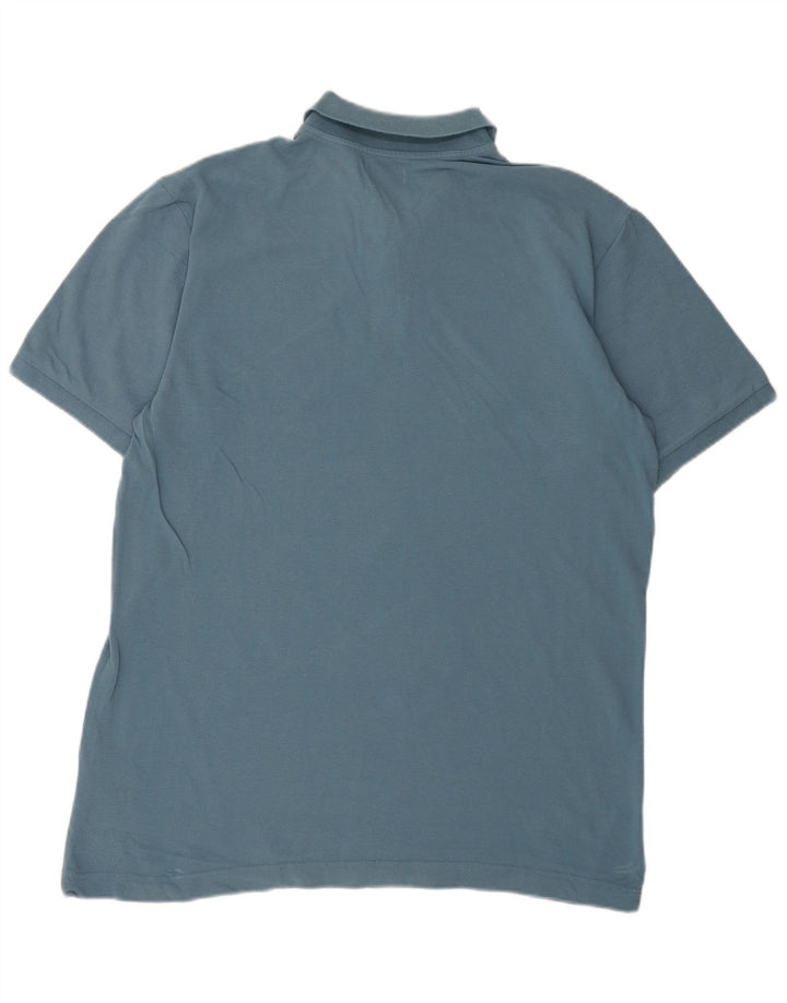 Мужская рубашка-поло Kappa, большая синяя хлопковая