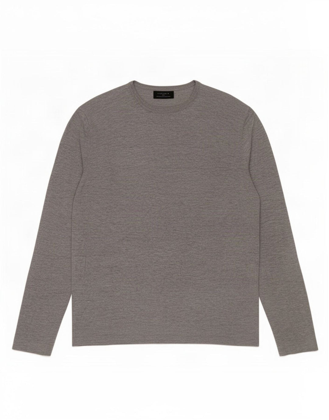 Мужской топ с длинным рукавом Zara среднего серого цвета