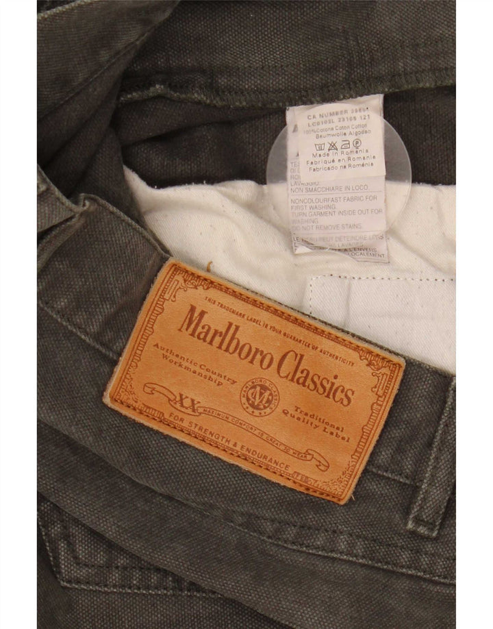 Мужские прямые джинсы Marlboro Classics W34 L32, хлопок цвета хаки