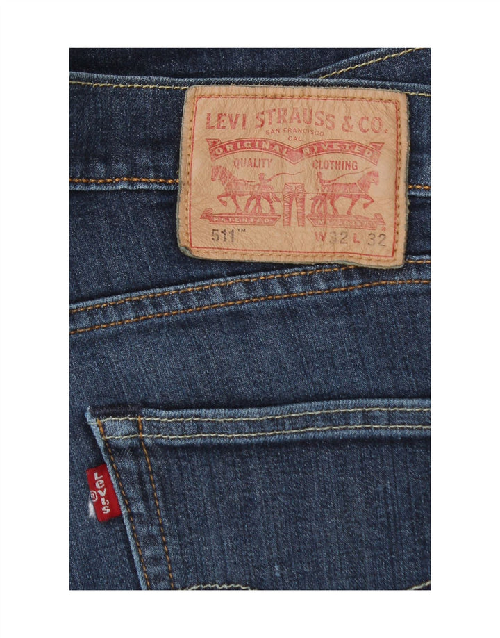 Мужские джинсы Levi's Slim 511 W32 L32 синие, хлопок