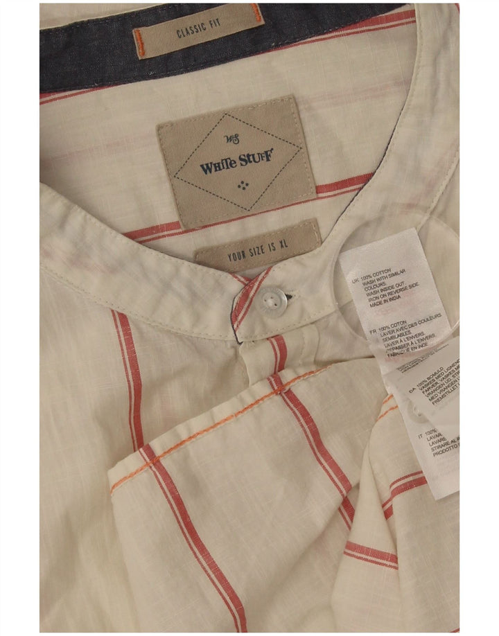 Мужская рубашка классического кроя White Stuff XL из хлопка в белую полоску