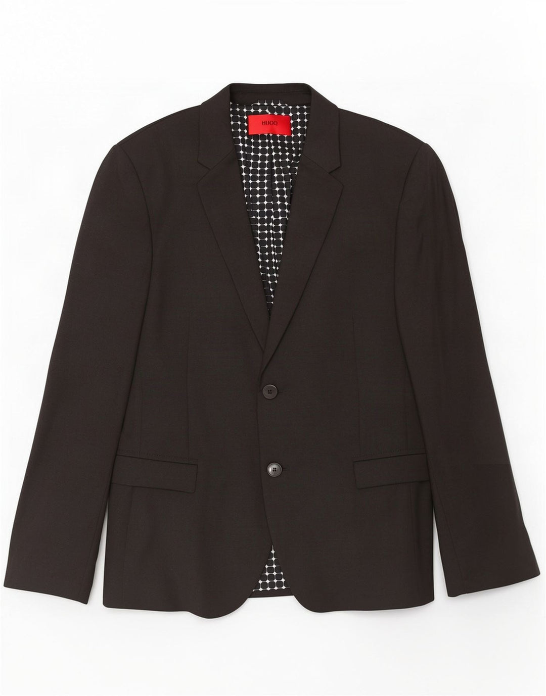 Мужской пиджак на 2 пуговицах Hugo Boss EU 44 XS, черный