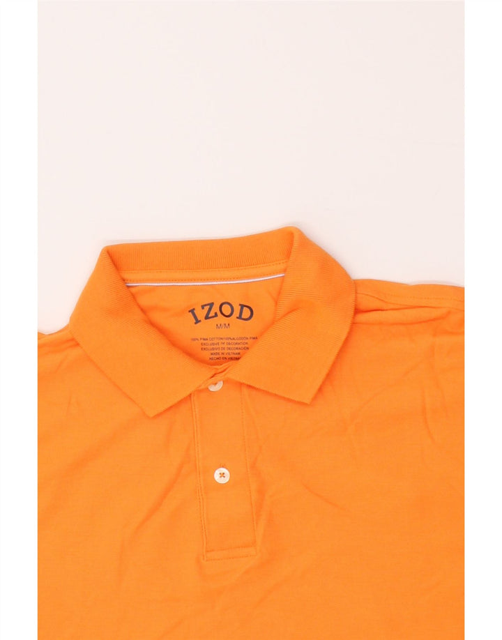 IZOD Mens Polo Shirt Medium Orange Cotton Vintage Izod and Second-Hand Izod from Messina Hembry 