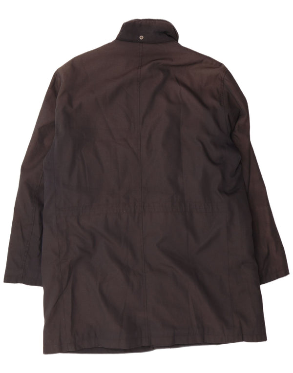 BURBERRY Мужское пальто UK 40 большое черное из полиамида Classic