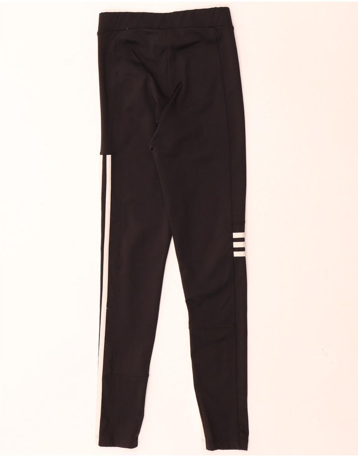 Женские леггинсы Adidas UK 4/6 XS, черный полиэстер
