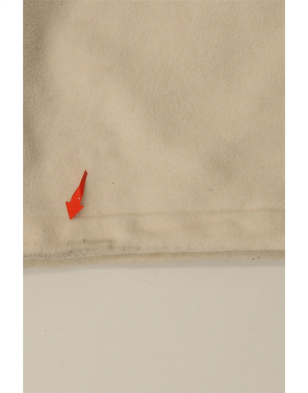 Женский флисовый джемпер оверсайз с графическим вырезом на молнии ADIDAS UK 10, маленький бежевый