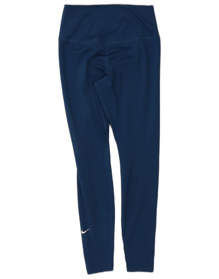 Женские леггинсы Nike Dri Fit UK 8, маленькие темно-синие, полиэстер