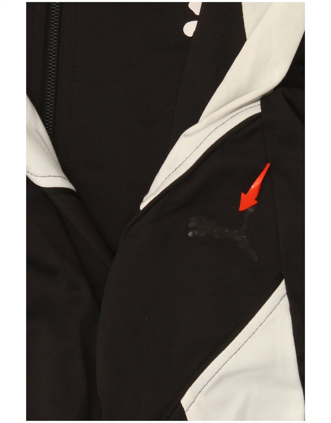 Мужской спортивный костюм Puma, большая черная полиэстеровая куртка с цветными блоками