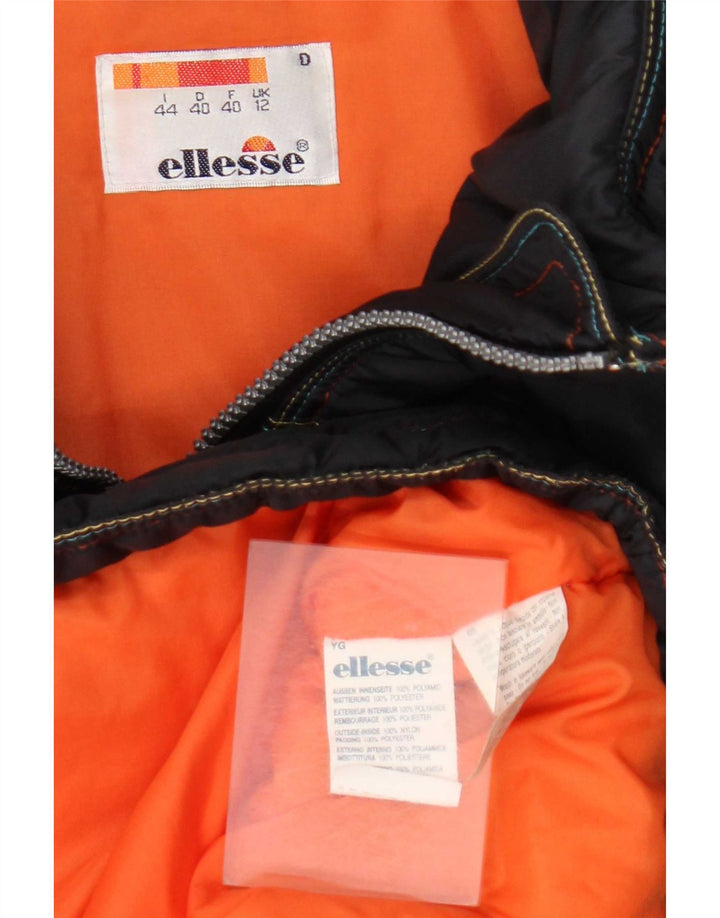 Женская лыжная куртка Ellesse с капюшоном UK 12, средний серый полиамид