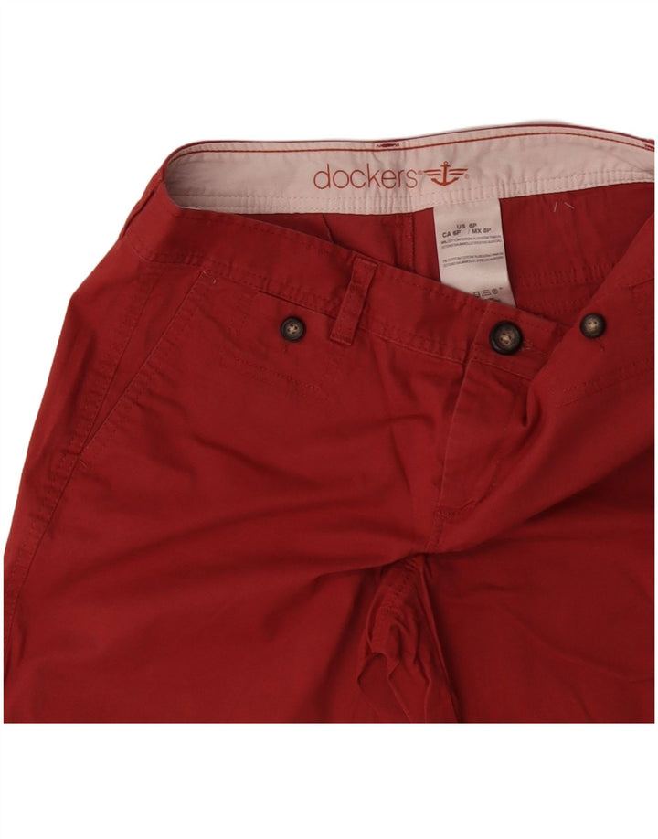 Женские шорты чинос DOCKERS US 6 Medium W30 Оранжевые, хлопок