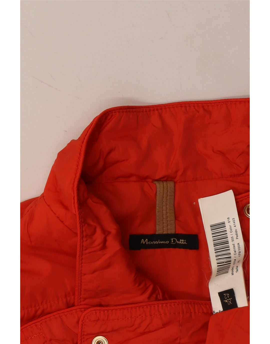 MASSIMO DUTTI Womens Padded Gilet UK 18 XL Red Nylon Vintage Massimo Dutti and Second-Hand Massimo Dutti from Messina Hembry 