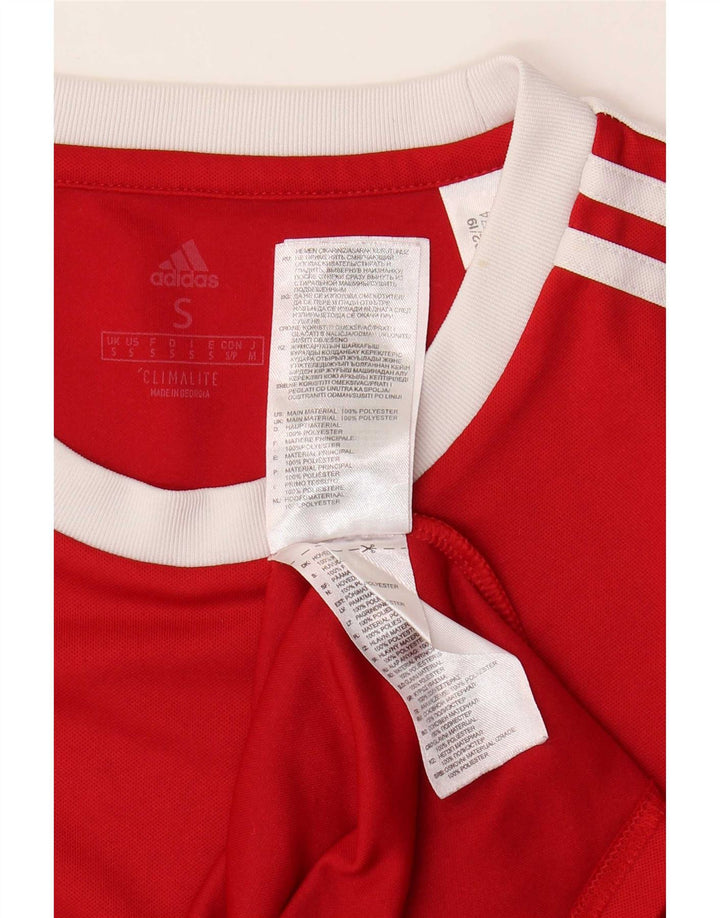 Мужская футболка Adidas Climalite, маленький красный полиэстер