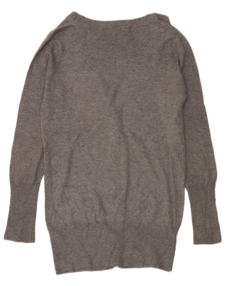 Женский кардиган Zara UK 12, средний серый вискоза