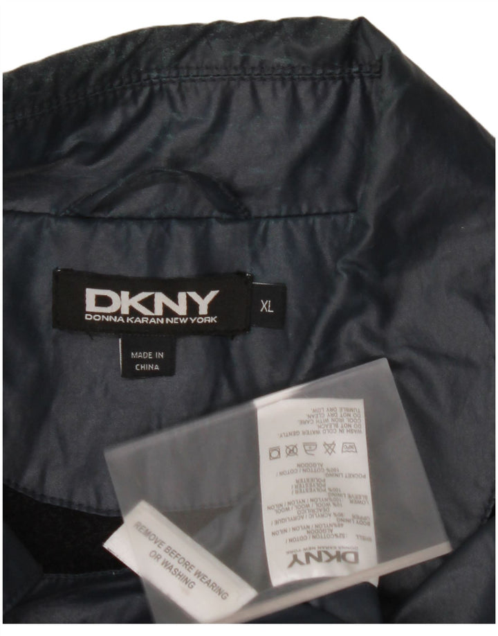 Мужская дождевик DKNY UK 42 XL, темно-синий, хлопок
