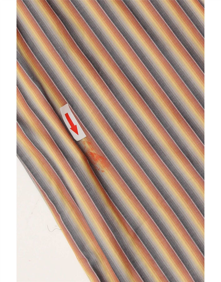 Мужская рубашка Marlboro Classics XL из хлопка в разноцветную полоску