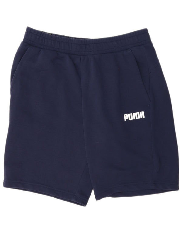 Мужские спортивные шорты Puma, большие темно-синие, хлопок