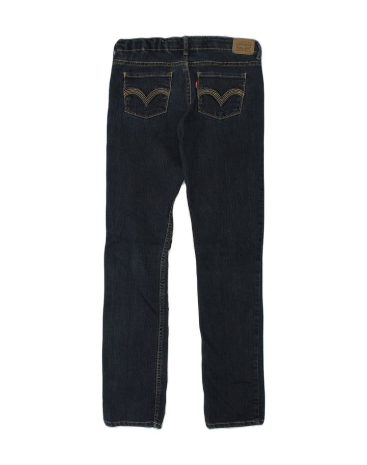 LEVI'S Girls 711 Skinny Jeans 11-12 Years W28 L28  Navy Blue Cotton | Vintage Levi's | Thrift | Second-Hand Levi's | Used Clothing | Messina Hembry 