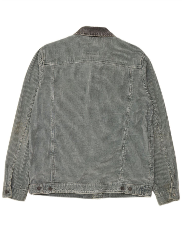 Мужская вельветовая куртка Billabong UK 38, хлопок среднего синего цвета