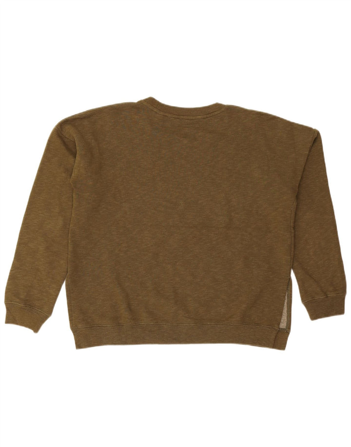 Женский свитер оверсайз JACK WILLS UK 10, маленький, цвет хаки, хлопок