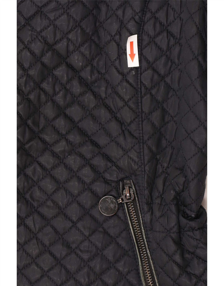 Женский стеганый жилет Massimo Dutti UK 18 XL, черный полиэстер
