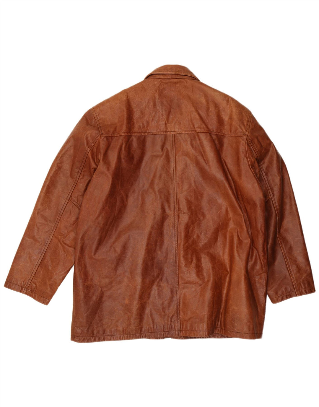 UNION RIVER Мужская кожаная куртка UK 42 XL Коричневая кожа