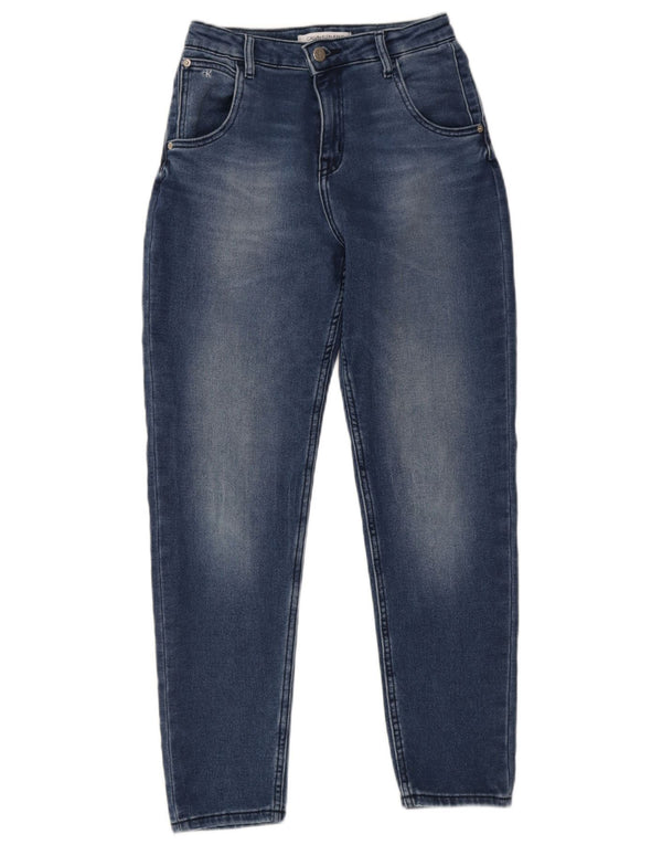Зауженные джинсы для девочек Calvin Klein 13–14 лет W27 L27, синий хлопок
