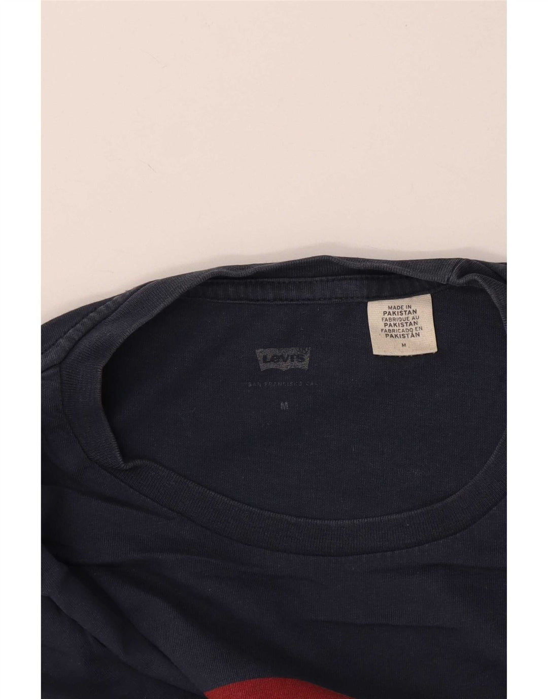 Мужская футболка с рисунком Levi's, средний темно-синий