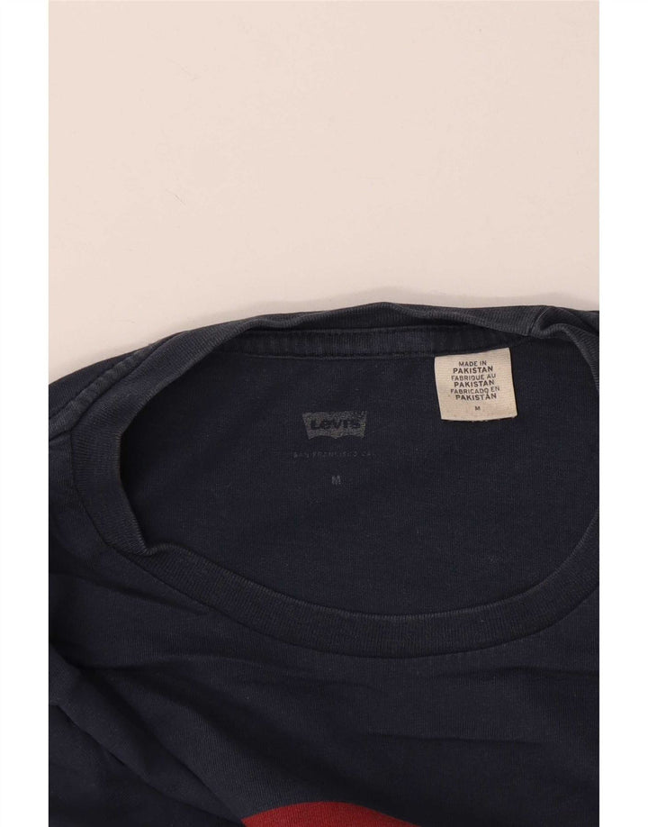 Мужская футболка с рисунком Levi's, средний темно-синий