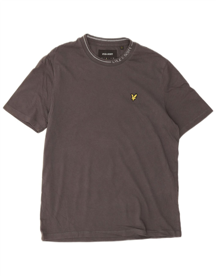 Мужская футболка Lyle & Scott из хлопка среднего серого цвета