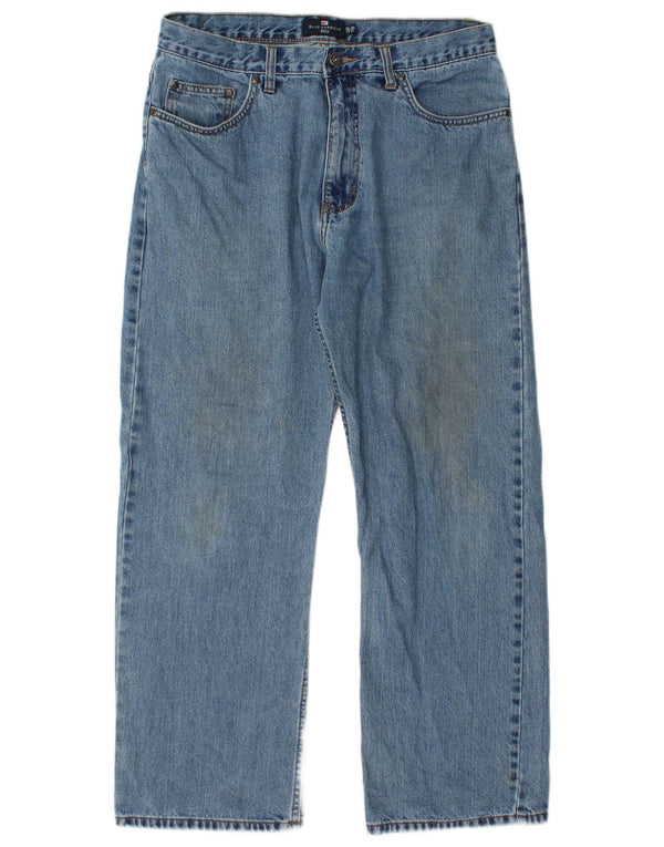 Мужские прямые джинсы Marks & Spencer Blue Harbour W34 L29, синий хлопок