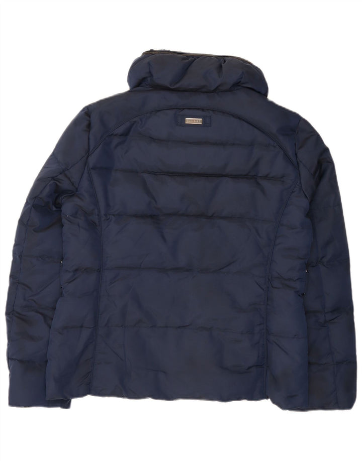 Женская стеганая куртка Zara UK 18 XL, темно-синий нейлон