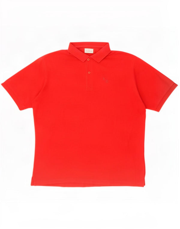 Мужская рубашка-поло Trussardi Jeans 2XL, красный хлопок