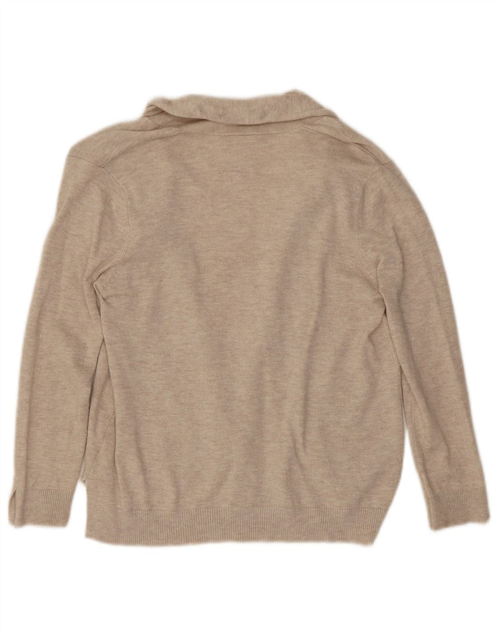 Женский открытый кардиган Zara UK 8, маленький размер, бежевый, вискоза