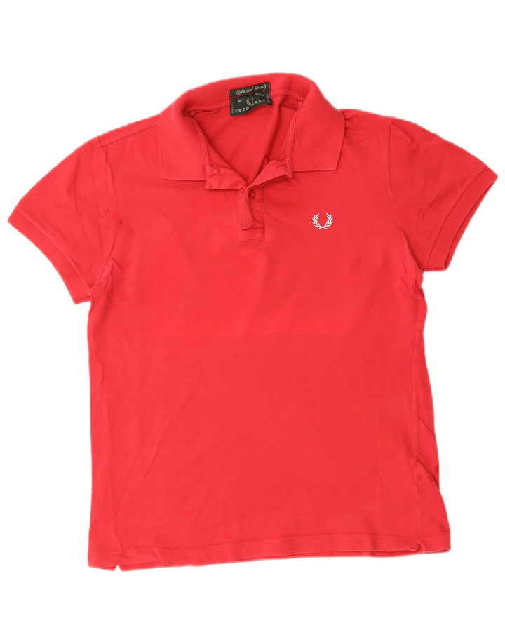 Мужская рубашка-поло Fred Perry, хлопок среднего красного цвета