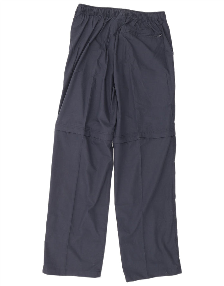 Мужские прямые брюки-карго Asics XL W36 L34 темно-синие из полиэстера