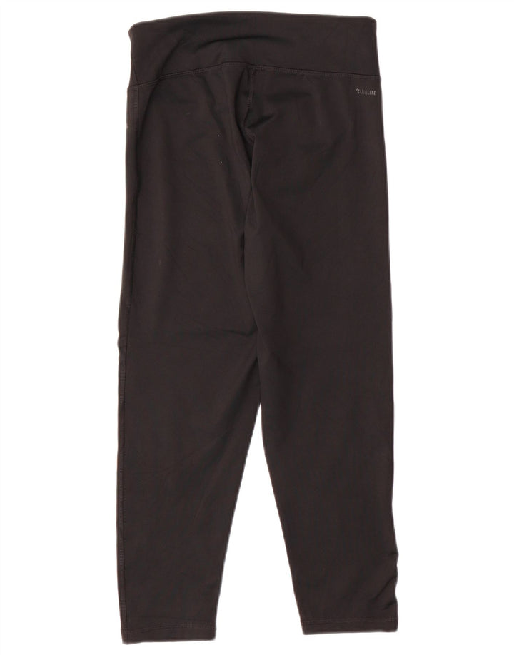 Женские леггинсы-капри ADIDAS Climalite с рисунком, Великобритания, 8/10, маленькие, черные