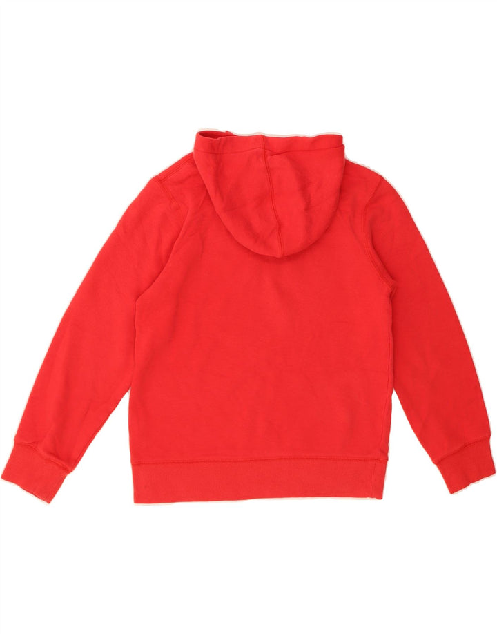 LEVI'S Boys Graphic Hoodie Jumper 10-11 Years Medium Red Cotton Vintage Levi's and Second-Hand Levi's from Messina Hembry 