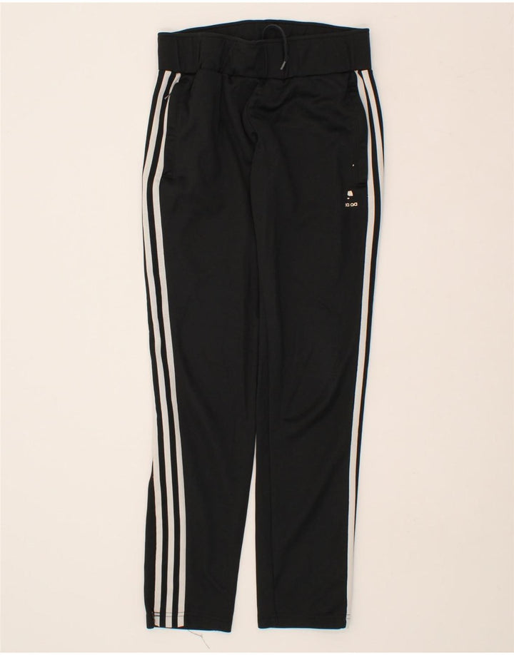 ADIDAS Womens Tracksuit Trousers UK 10 Small Black Polyester Vintage Adidas and Second-Hand Adidas from Messina Hembry 