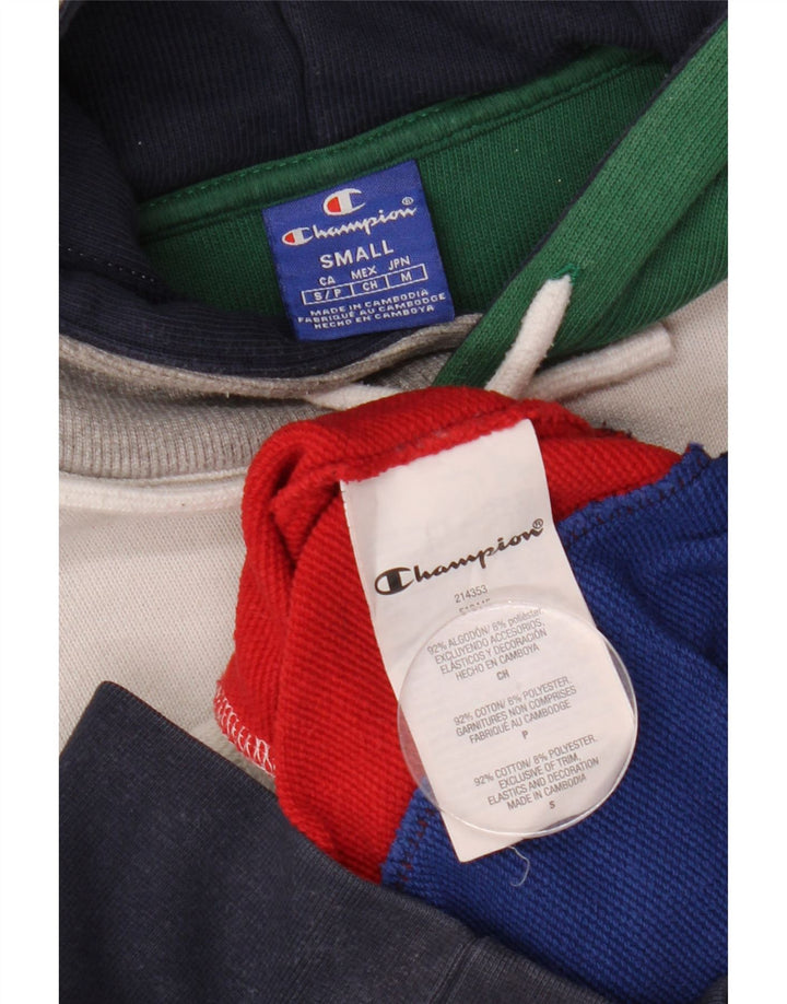 Мужской джемпер с капюшоном CHAMPION, маленький разноцветный, хлопок с цветными блоками