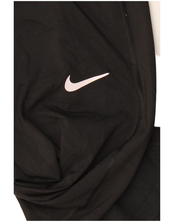Женские леггинсы с рисунком NIKE Dri Fit UK 10, маленькие черные полиэстер