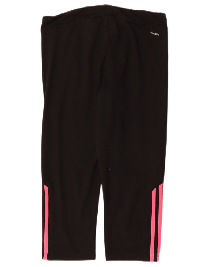 Женские леггинсы-капри Adidas Climalite UK 12/14, средний черный полиэстер