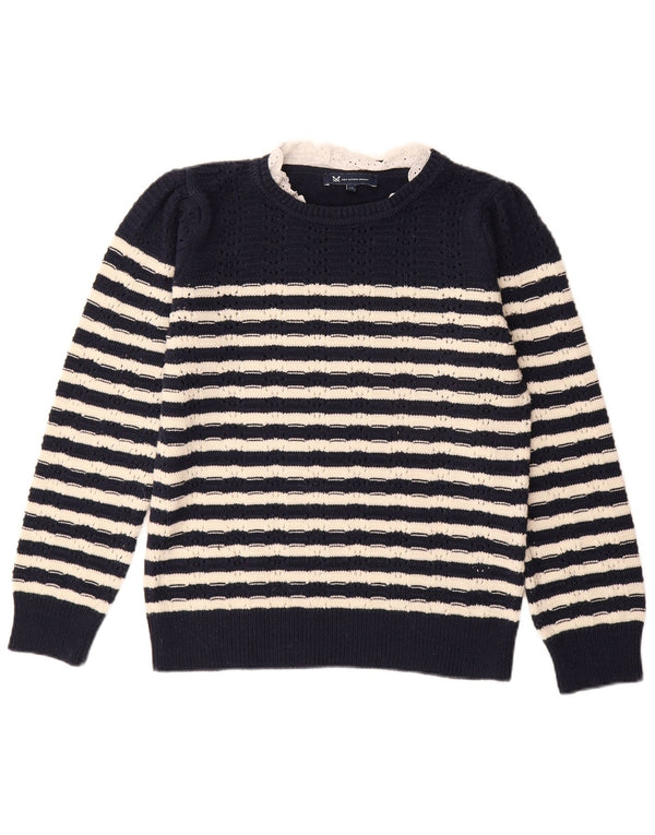 Crew Clothing Женский джемпер с вырезом «лодочка» UK 12 Средний темно-синий