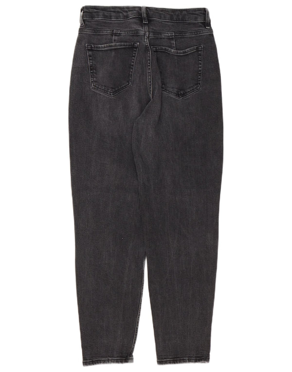 Женские зауженные джинсы для мам Marks & Spencer UK 8, маленькие W28 L26, черные