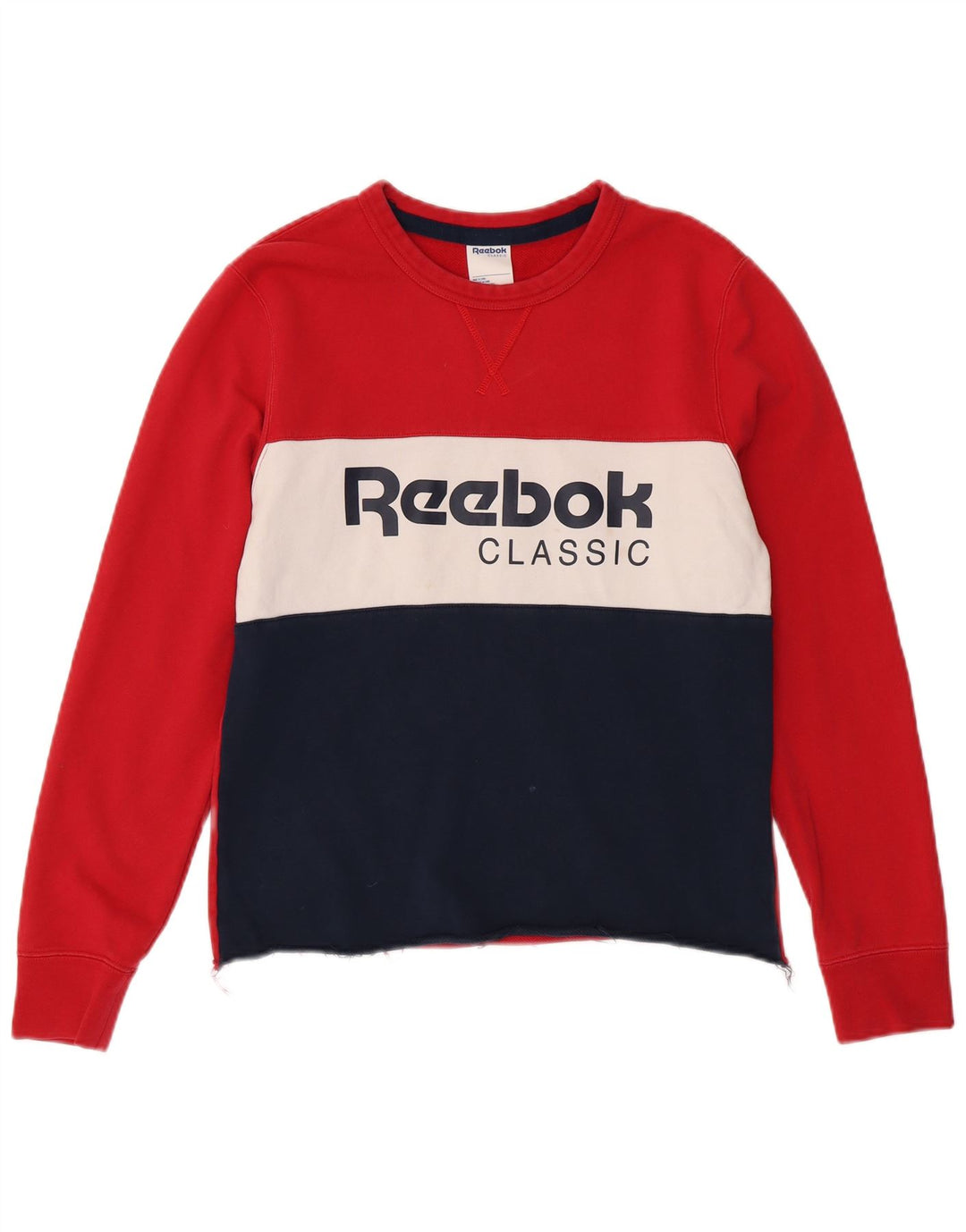 Женский свитер Reebok UK 14, средний, разноцветный, с цветными блоками